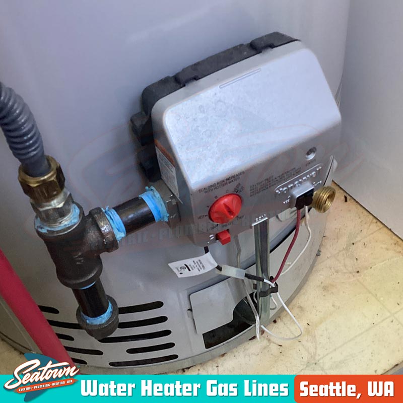 water heater gas lines